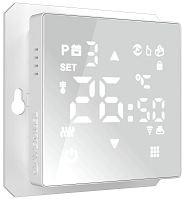 Терморегулятор сенсорный с датчиком без рамки Werkel по Wi-Fi 0С +50С белый глянцевый картинка